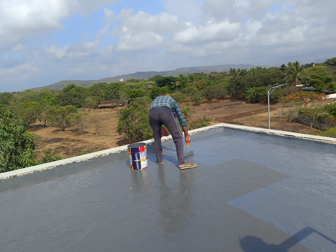 Seamless Liquid Applied Waterproofing coat